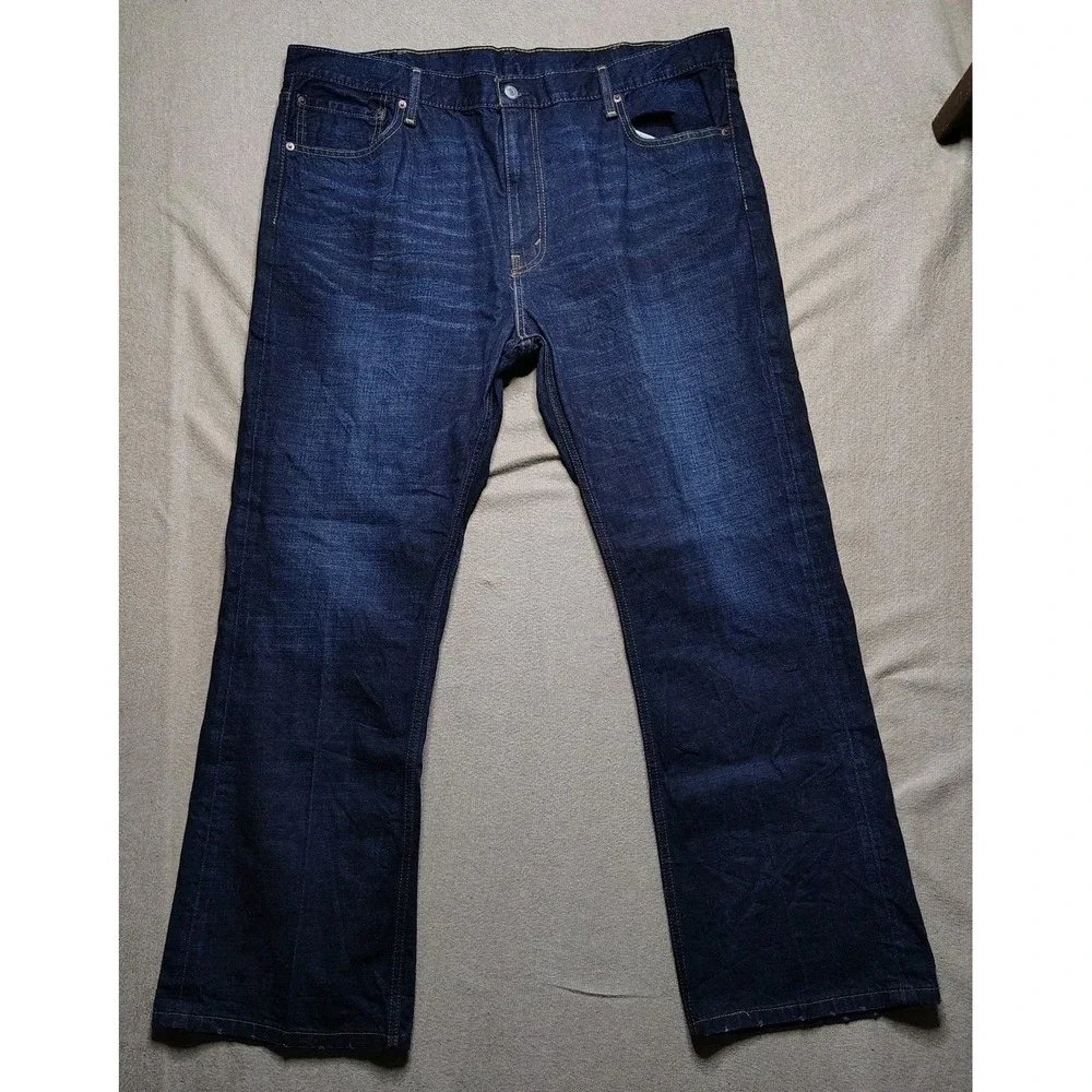 Levi's 527 Men's Slim Fit Bootcut Jeans Dark Wash Size 42x30 Cowboy Ranch